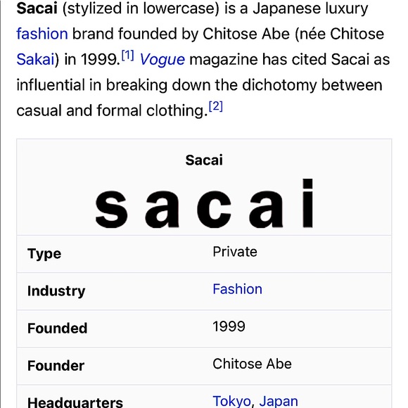 SACAI Supreme-The Edit - Picture 1 of 1